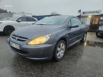 peugeot 307 cc 2.0 cabriolet nyservad nybesiktad euro 3