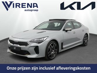 kia stinger 3.3 twin turbo v6 awd gt automaat - 370pk - schuif-/kanteldak - stoelverwarming-/ventilatie - leder - hud - 360 camera - fabrieksgarantie tot 04-202