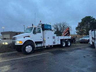 2006 sterling acterra crane truck / welder / winch-low miles 40,409