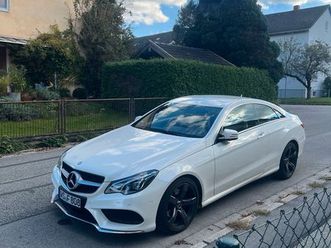 mercedes-benz e 220 coupé amg paket weiß