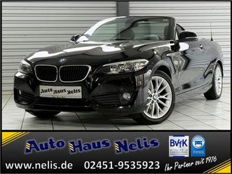bmw 218d cabrio m-sport navi pdc keyless sitzheiz li