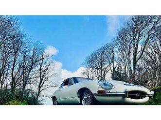 1962 jaguar e-type blanc manuel, 4 vitesses conduite à dr...