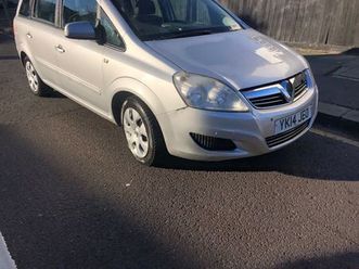 vauxhall, zafira, mpv,7 seater manual, 1598 (cc), 5 doors