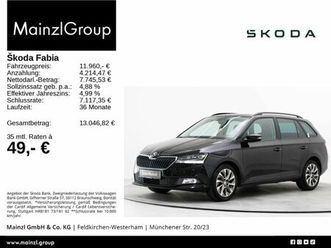 skoda fabia combi 1.0 tsi clever pdc carplay alu shz