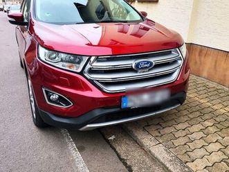 ford edge titanium 2.0 tdci 4x4 6gang schaltgetriebe ruby rot tüv