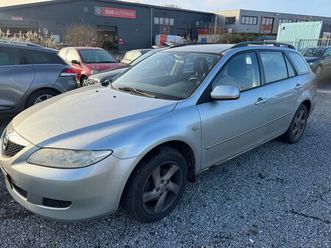 mazda 6 sportbreak - 1.8i touring 232 km-benzine -trekhaak-stationwagen-combi-5. deuren-grijs.