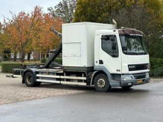 daf lf 45 180! haakarm/container!mobile workshop! (bj 2002) — vrachtwagens — marktplaats