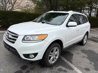 2012 hyundai santa fe limited 2 owner car . awd. only 74 k sunroof