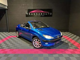 peugeot 206 cc 1.6i 16v 110 cv + bluetooth + climatisation automatique