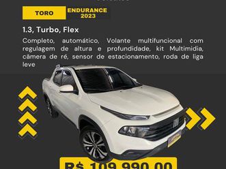 fiat toro endurance 1.3 t270 4x2 flex automático