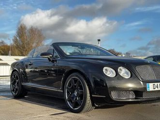 bentley continental 6.0 w12 gtc convertible 2dr petrol auto 4wd euro 4 (560 ps)