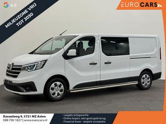 renault trafic 2.0 dci 150pk l2h1 dubbele cabine work edition airco cruise control navi parkeersensoren voor & achter camera