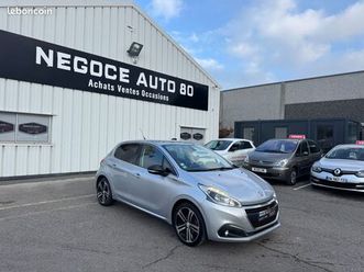 peugeot 208 gt line 1.6 bluehdi 100 cv 01/2016 163600 km gps bluetooth sièges semi cuir radar de recul ar