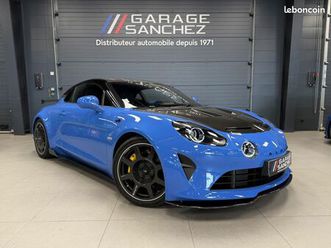 alpine a110 r 1.8l 300cv n°0166-française/1ère main/garantie 02/2027-bleu de france/carbone