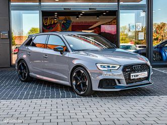 audi rs3 sportback 2.5 tfsi 400 ch quattro gris nardo pack rs design black keyless go sieges rs nappa seulement 33 000 km