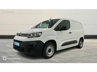 citroen berlingo van véhicule utilitaire ou société m 650kg bluehdi 100ch s&s cabine extenso 3 places pack driver connect