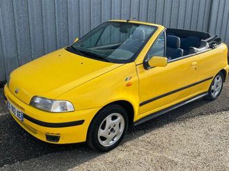 superbe fiat punto cabriolet bertone jaune vintage / youngtimer / collector