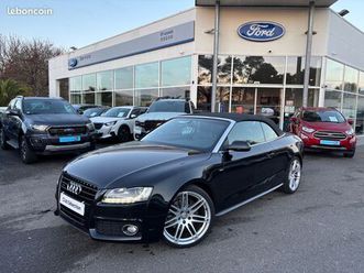 audi a5 cabriolet v6 3.0 tdi dpf quattro s tronic 7 s line 240ch 2011 - nombreuses options - entretien complet