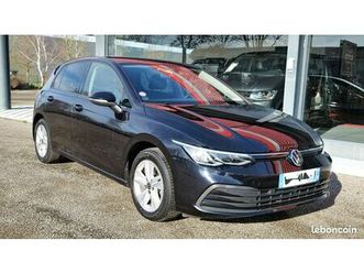 vw golf 8 tsi essence 150cv noire- gps-leds-sièges + volant chauffant-caméra reprise auto, moto et camping-car possible