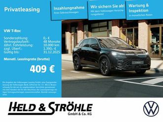 volkswagen t-roc r-line 1.5 l etsi pano iq-drive iq-light