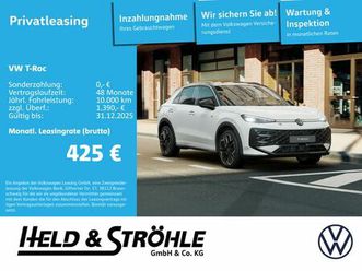 volkswagen t-roc r-line 1.5 l etsi wkr ahk iq-drive iq-ligh
