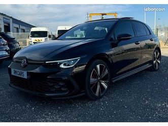 volkswagen golf 8 gtd 200 ch dsg7 toit ouvrant/pano/siege cuir chauffant-ventilé/harman