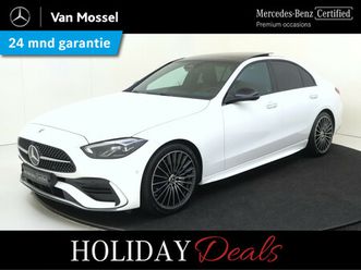 mercedes-benz c-klasse 180 star edition amg line / memory-stoelen / panaroma-dak /