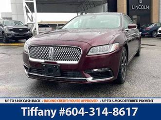 2017 lincoln continental reserve - htd rear seats/twin panel moonroof