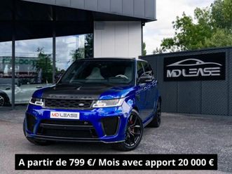 land rover range rover sport mark viii v8 supercharged 5.0l 575ch - leasing 799 euros/ mois svr