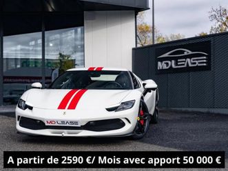 ferrari 296 gtb 3.0 turbo v6 hybride 830 ch - leasing 2590 euros/ mois