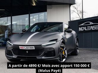 ferrari purosangue 6.5 v12 725 ch - leasing 4890 euros/ mois (malus payé)