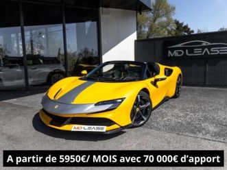 ferrari sf90 spider 4.0 v8 780 ch phev assetto fiorano - leasing 5 079 euros/ mois
