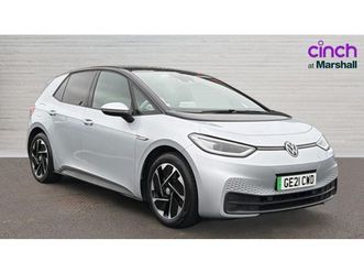 volkswagen id.3 id.3 150kw style pro performance 58kwh 5dr auto