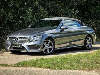 mercedes-benz c-klasse cabrio 180 amg sport | clima | cruise | navi | airscarf | led | metalic | pdc | leder / alcantara |
