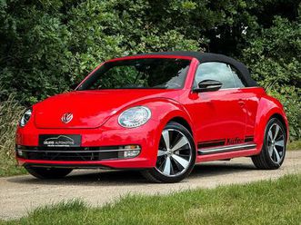volkswagen beetle cabriolet 1.4 tsi sport | clima | cruise | navi | leder | stoelverw. | windscherm | pdc |