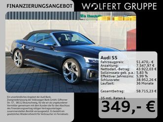 audi s5 cabrio quattro acc*b&o*matrix*headup*360°