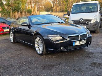 2007 bmw 6 series 3.0 630i sport convertible auto