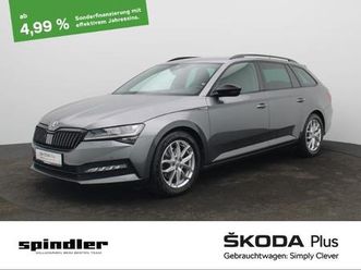 skoda superb combi sportline 2.0 tdi dsg / matrix, ahk