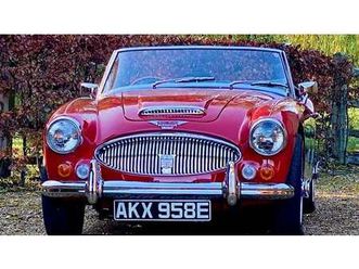 1967 austin-healey 3000 rouge manuel conduite à droite in...