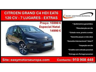 citroën grand c4 spacetourer bluehdi 120 stop&start eat6 feel fevereiro/17