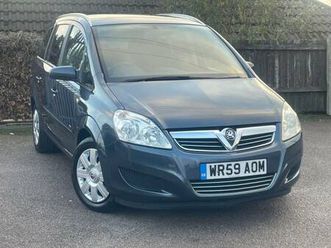 2009 vauxhall zafira 1.8i active 5dr mpv petrol manual