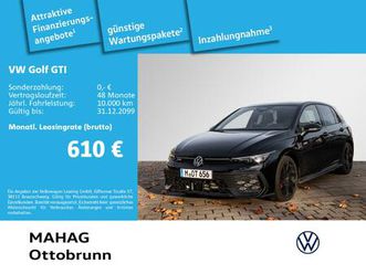 golf viii gti 2.0 tsi business premium blackstyle leder pano rearview alu19estorilblack