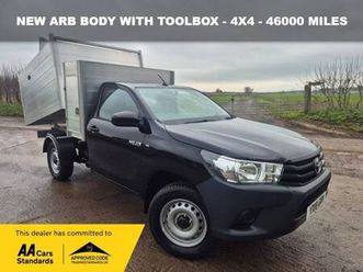2018 18 toyota hi-lux 2.4 d-4d active 4x4 arborist tipper manual 4wd euro 6 (3.5