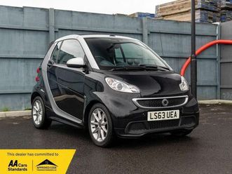 smart fortwo 1.0 mhd passion cabriolet 2dr petrol softtouch euro 5 (start/stop) (71 bhp)
