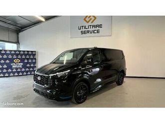 39 490 ht / nouveau ford transit custom sport 300 l1h1 2.0 ecoblue 170 cv bva noir / neuf / tva recuperable
