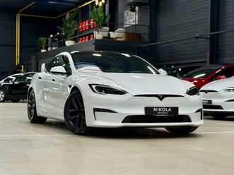 tesla model s plaid - ap active - facelift - beige interior
