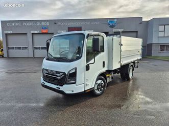 nouveau isuzu m27 3l 150ch benne + rehausse + porte universelle type paysagiste