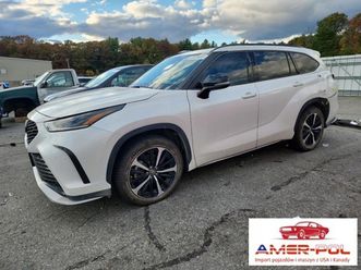toyota highlander 2021r., xse, 3.5l, od ubezpieczalni 3.5 benzyna 299km