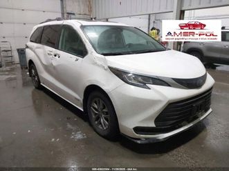 toyota sienna le, 2021r., 4x4, 2.5l 2.5 benzyna 189km