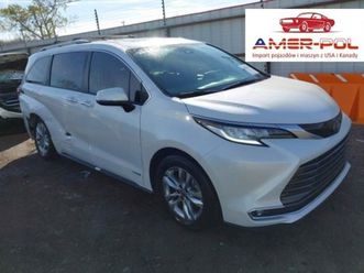 toyota sienna 2021r., limited, od ubezpieczalni 2.5 benzyna 189km